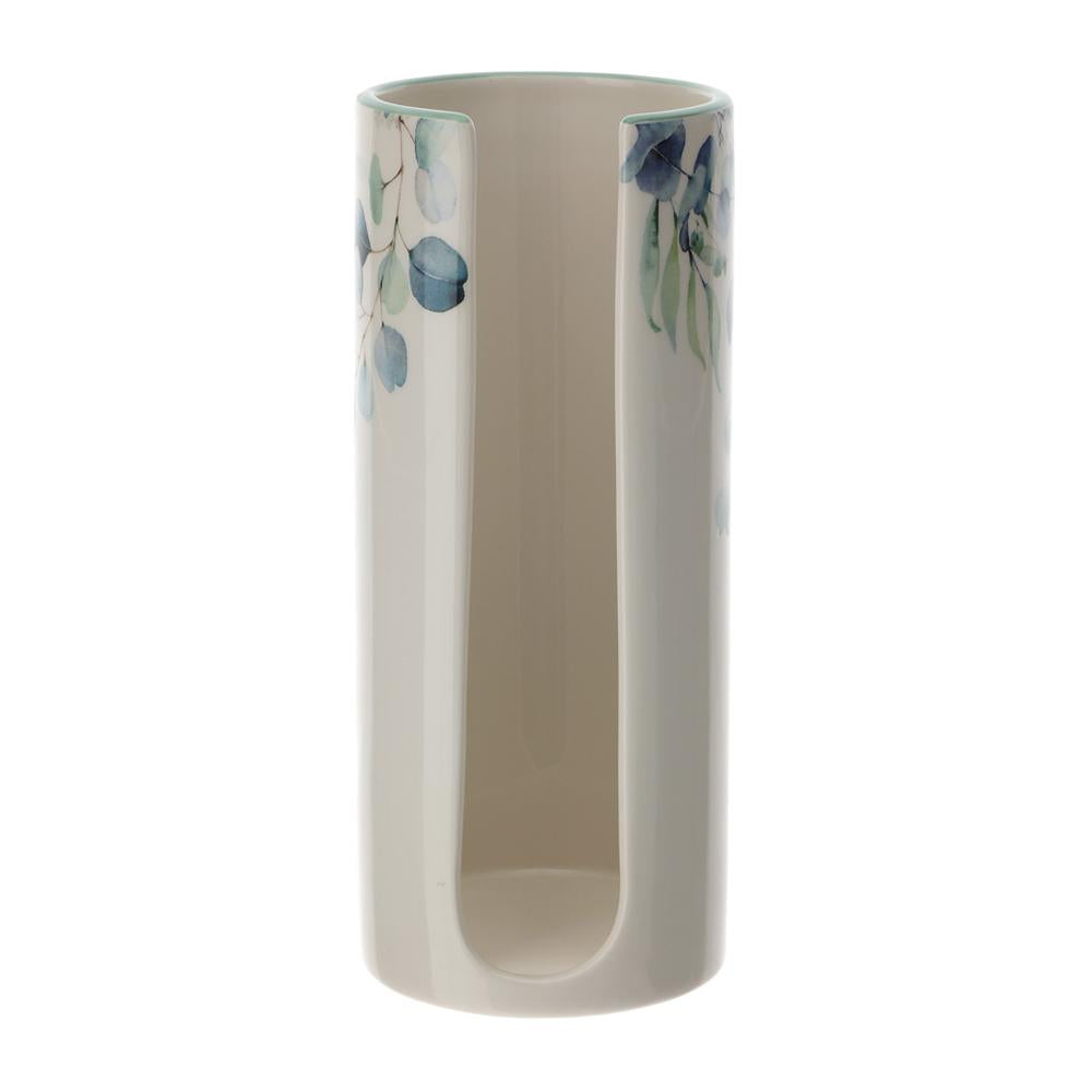 HERVIT - Botanic Porcelain Glass Holder 9X21 Cm