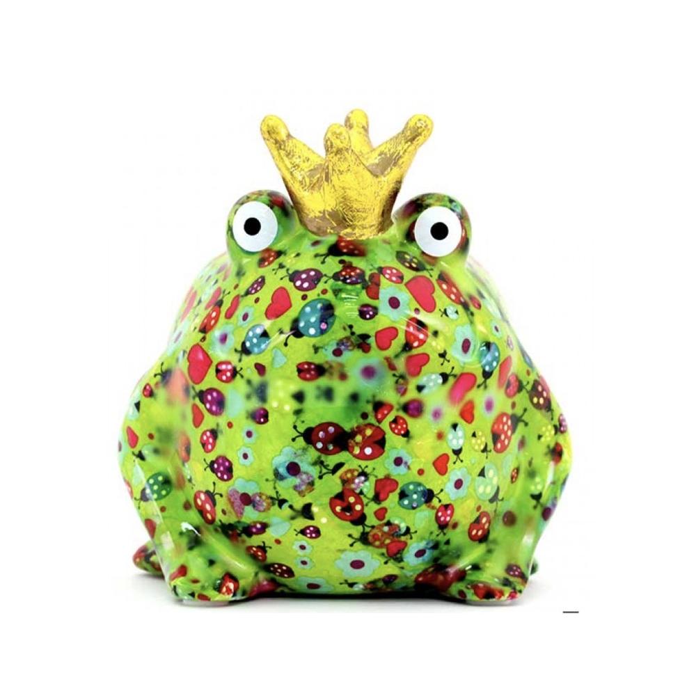 POMME PIDOU - Money Box Frog " Freddy " Green Edition -M 17X14Cm [1]