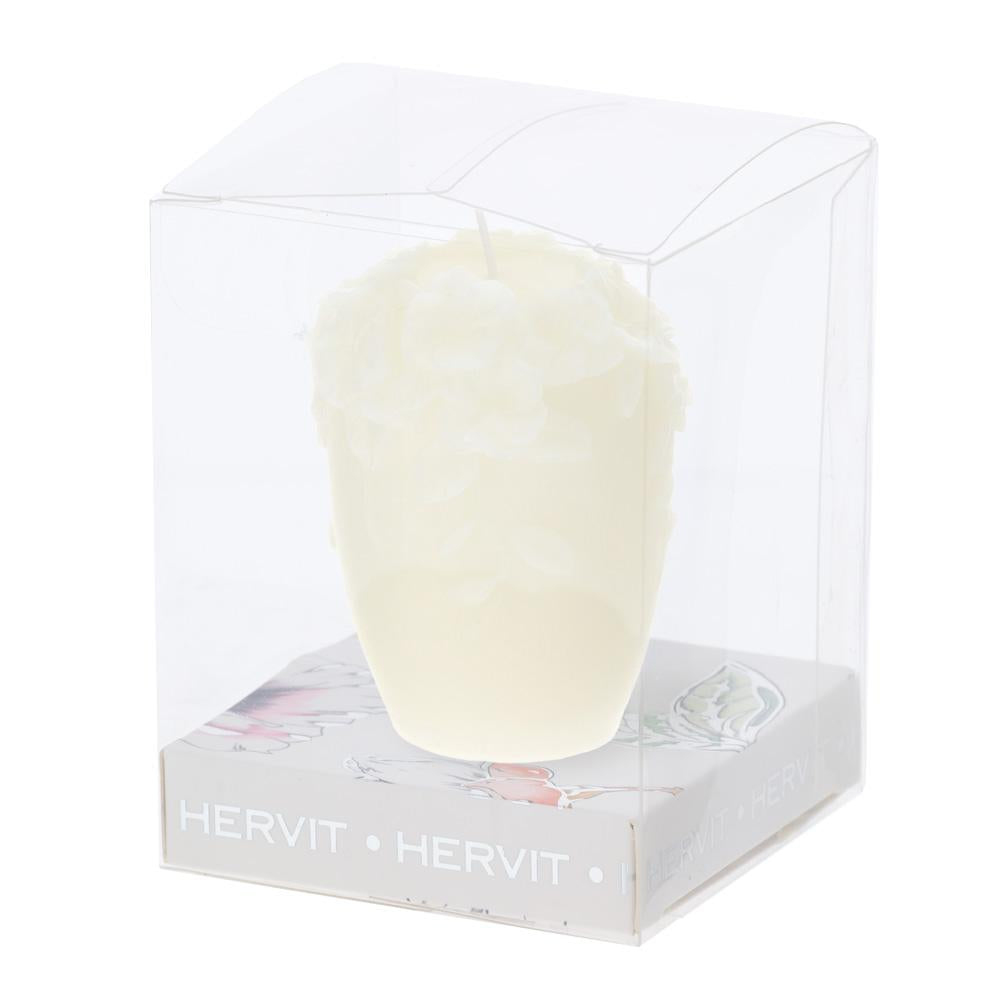HERVIT - White Bouquet Soy Candle 6cm