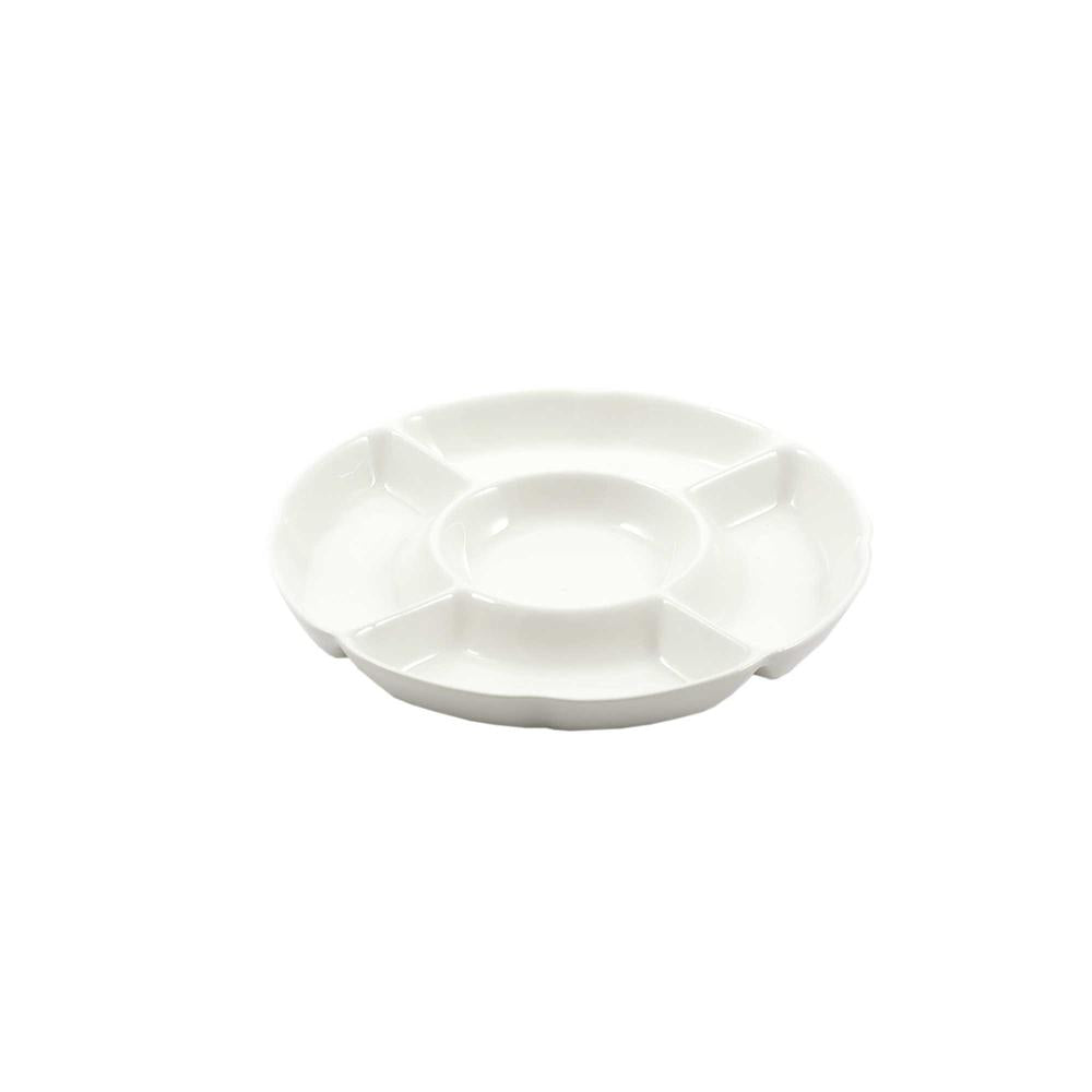 WHITE PORCELAIN - Convivio Starter Plate 5 Small 25.5cm