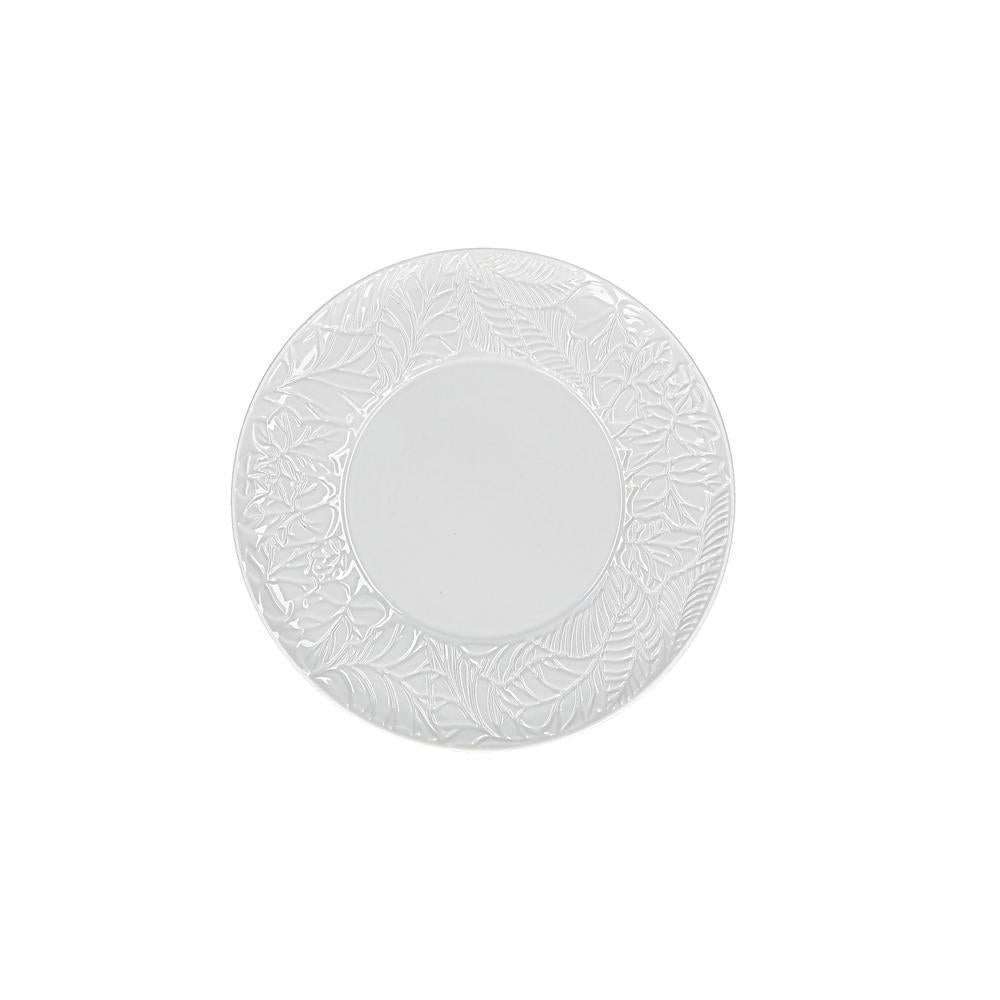 WHITE PORCELAIN - Bosco Fruit Plate X6 Dx 21.5 Cm
