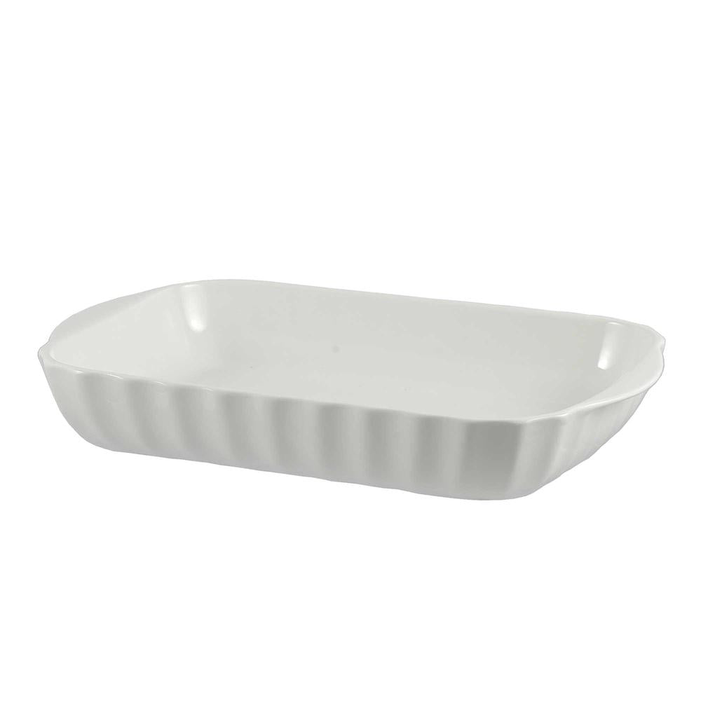 WHITE PORCELAIN - Pieve Rectangular Baking Tray 40X26