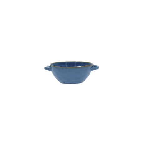 ROSES &amp; TULIPS - Concerto Blue Avio Soup Bowl With Handles